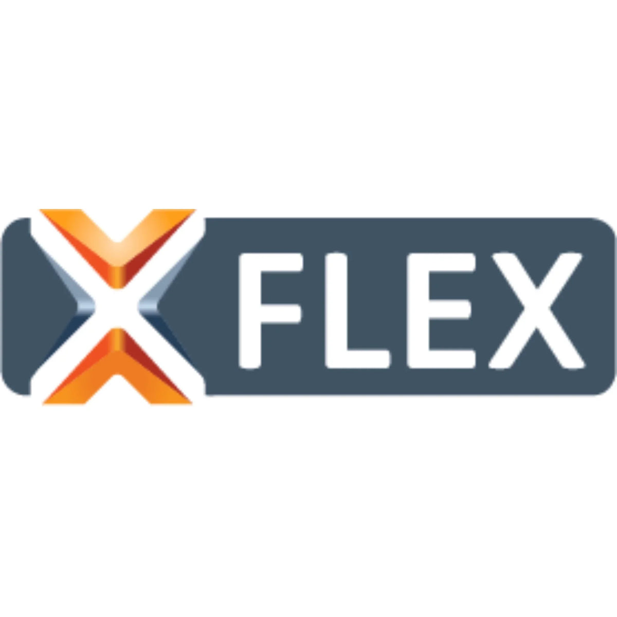COEXFlex FLEX logo with orange and gray X and bold text on dark background