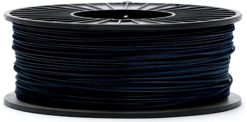 Black CoexFlex 60A TPU 3D printer filament spool on white background