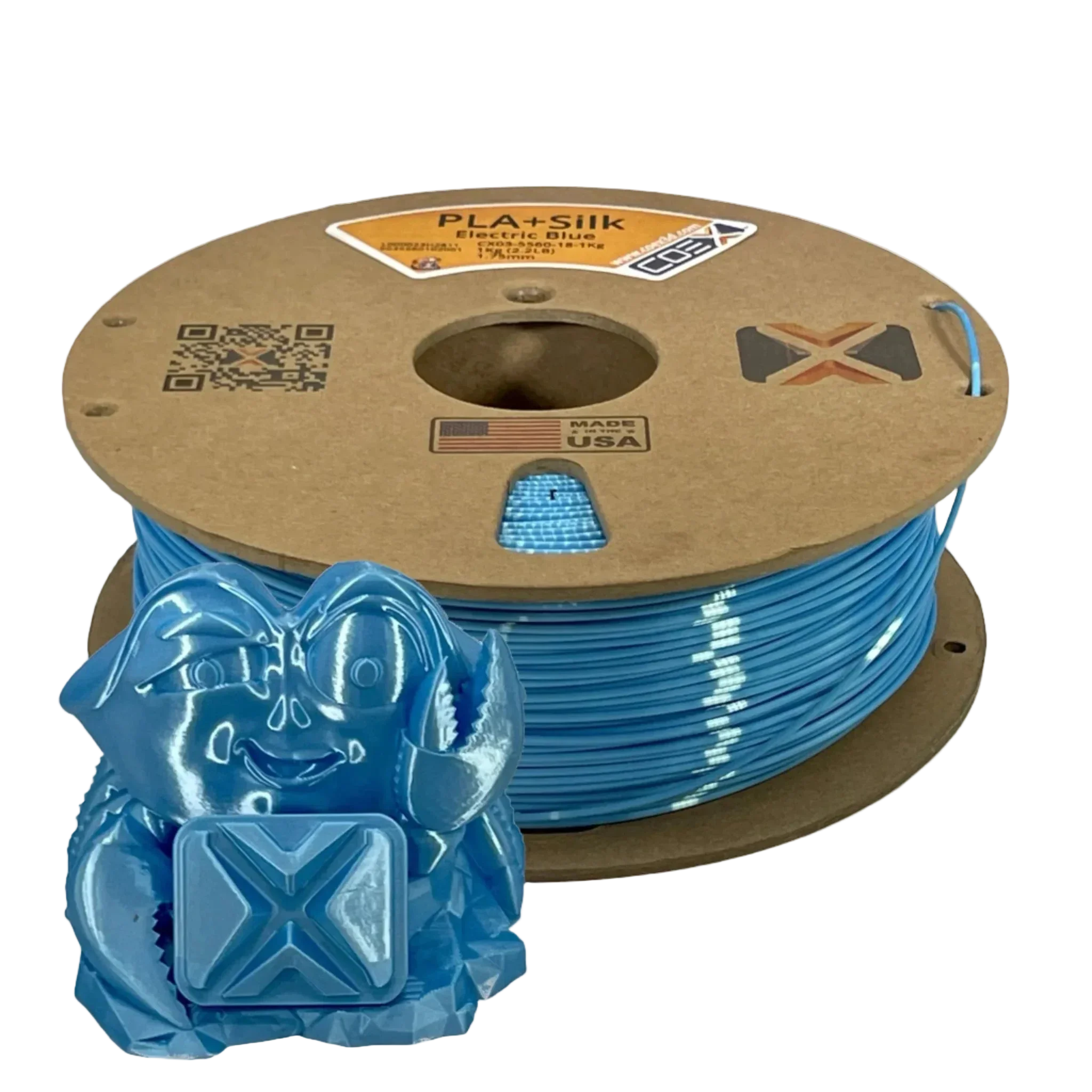 Electric Blue PLA+Silk coex3d