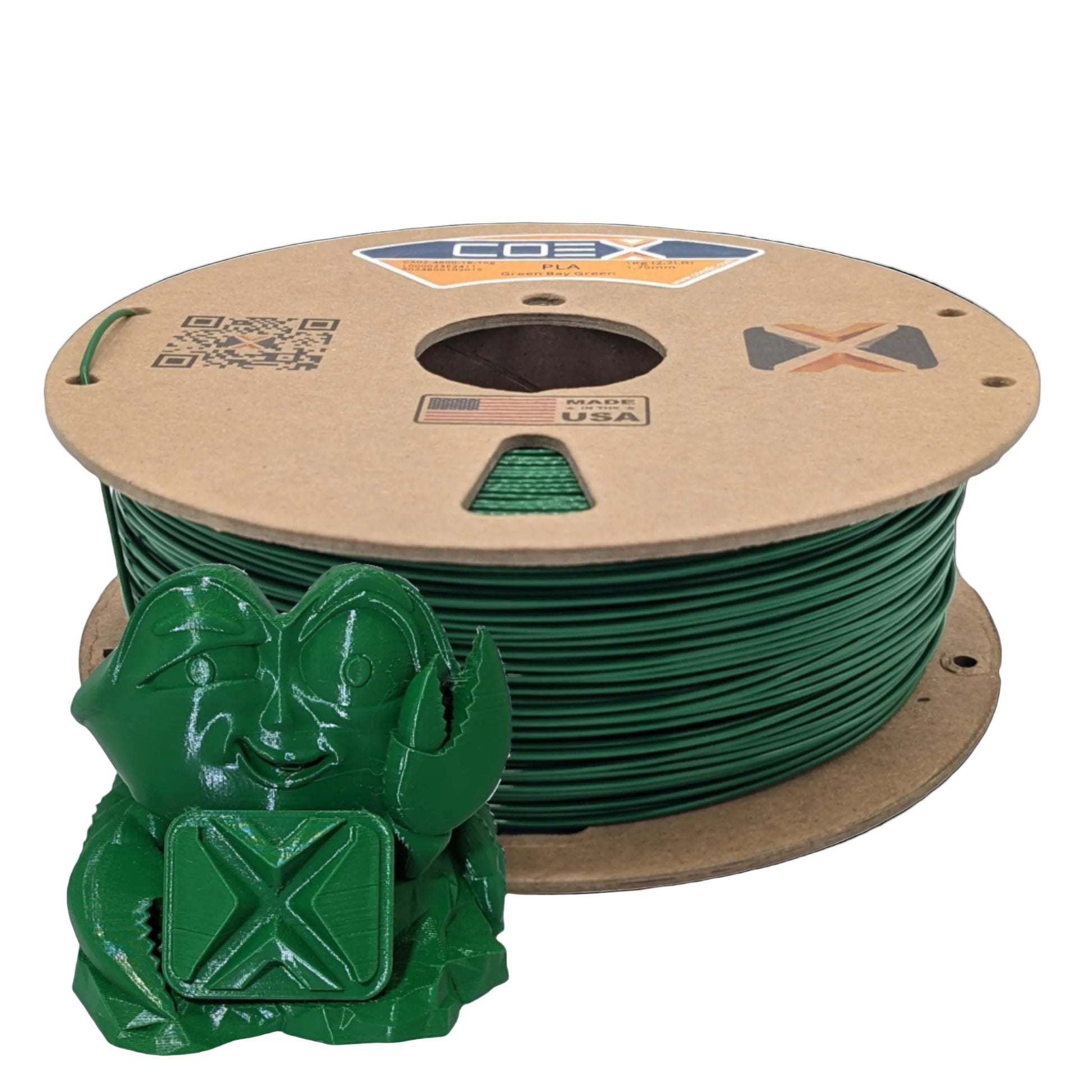 Green Bay Green PLA COEX 3D