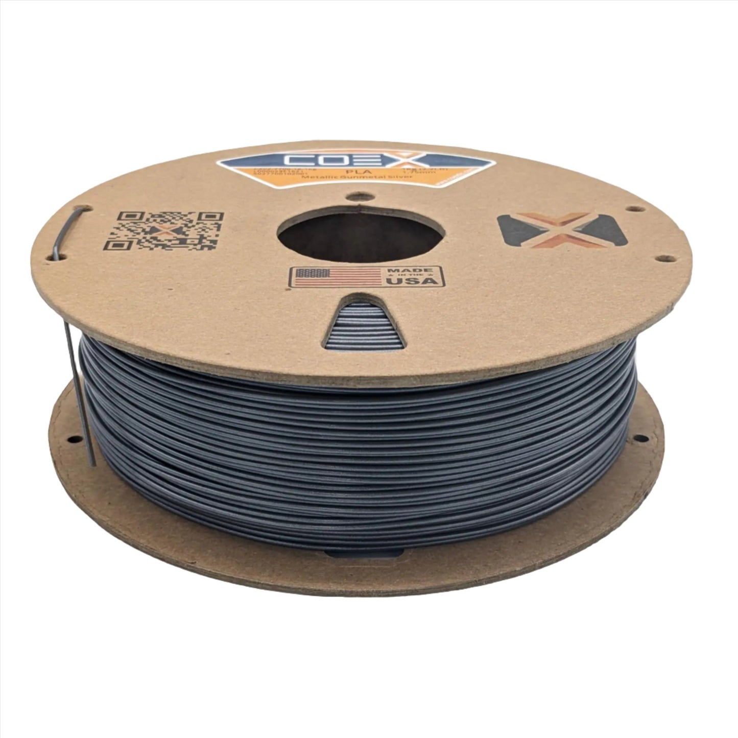 Metallic Gunmetal Silver PLA COEX 3D