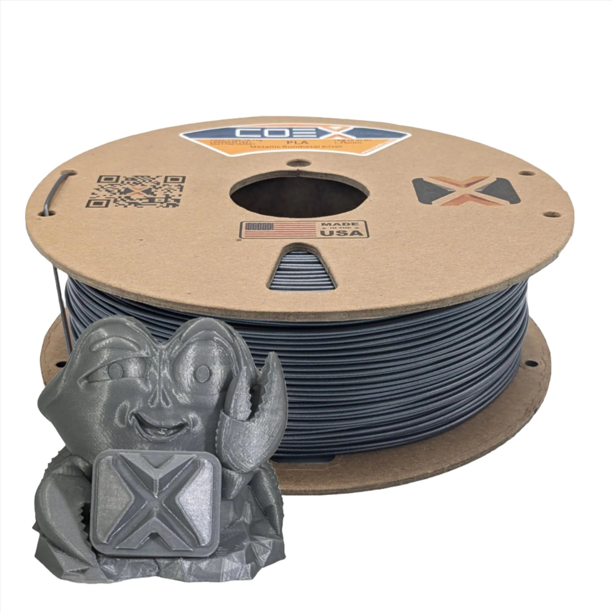 Metallic Silver PLA COEX 3D