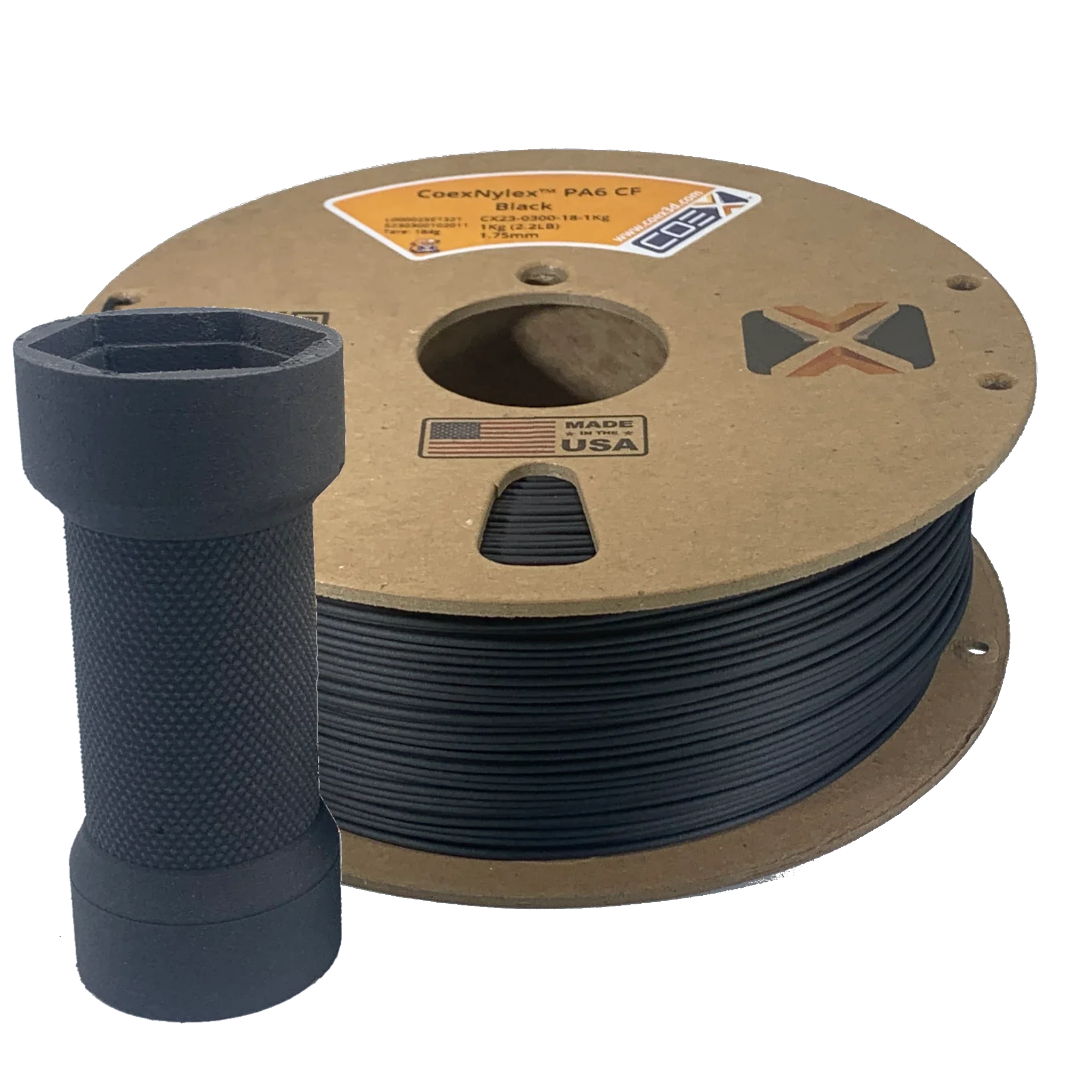 Black CoexNylex™ PA6-CF - COEX 3D