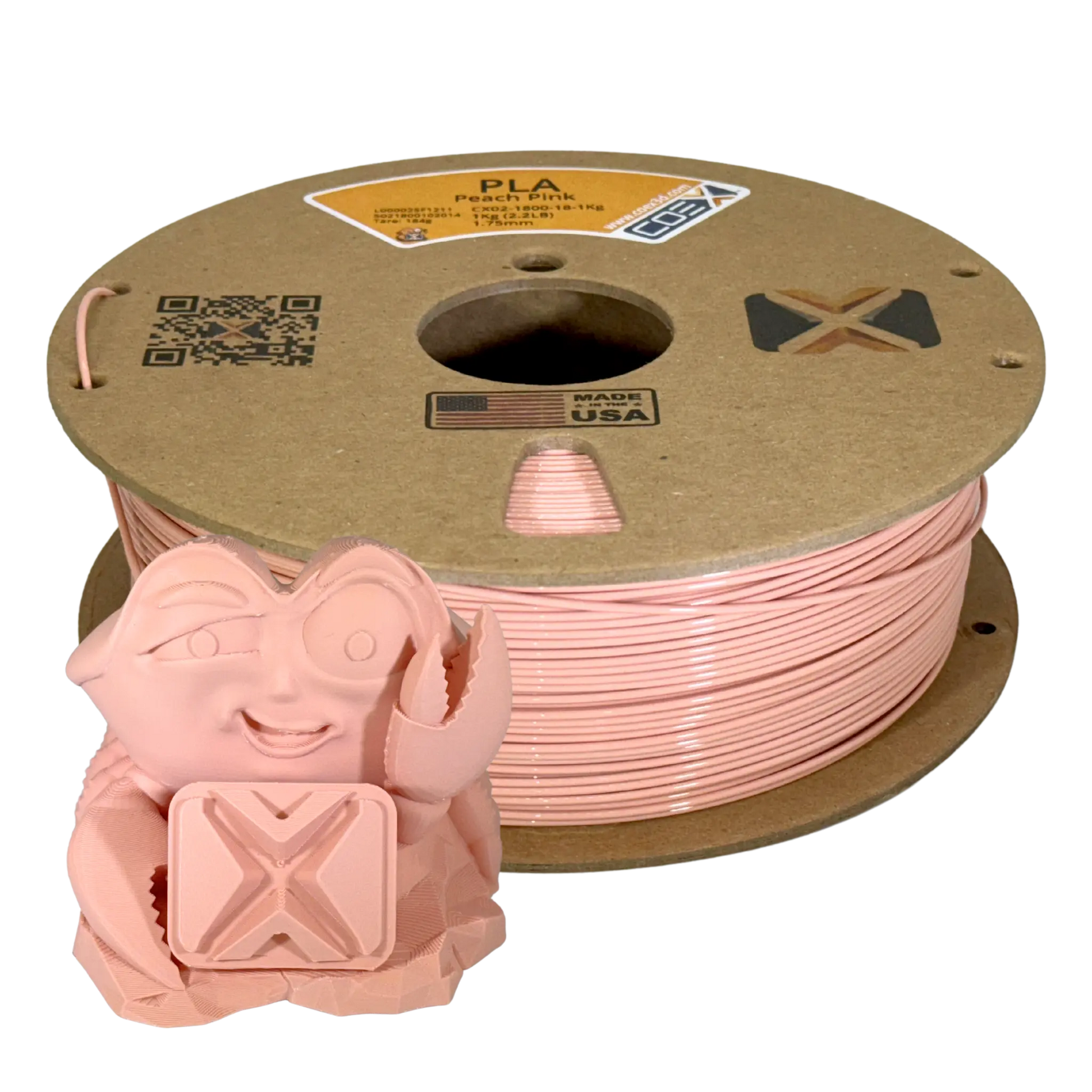 Peach Pink PLA COEX 3D