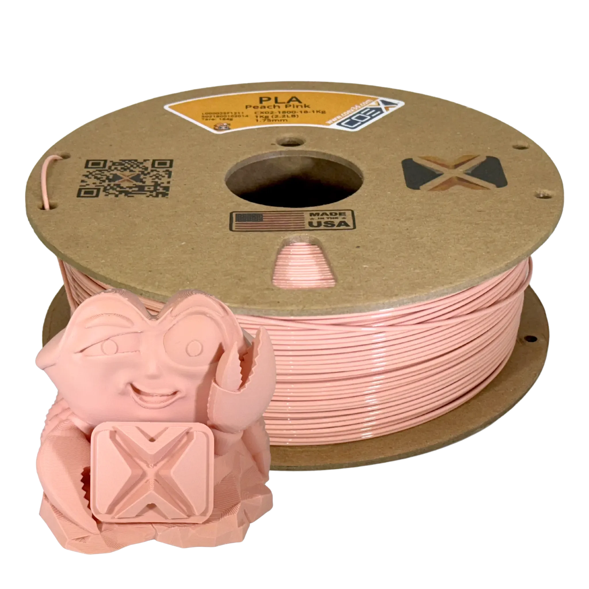 Peach Pink PLA COEX 3D