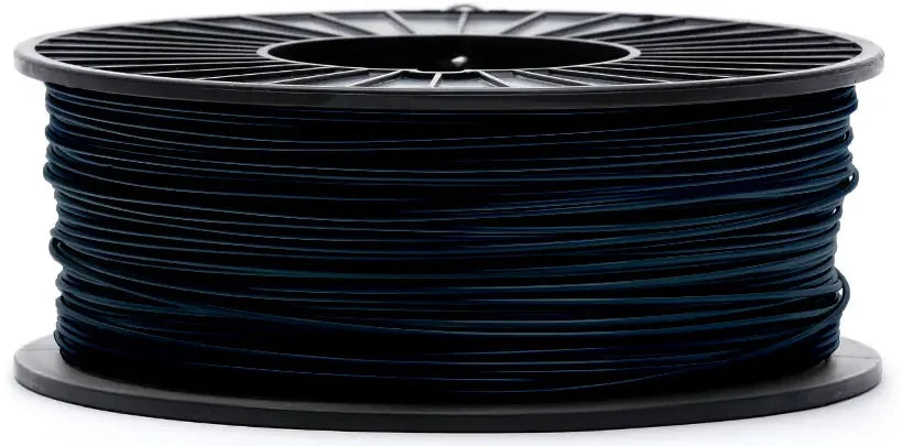 Black CoexFlex 60A TPU 3D printer filament spool on white background