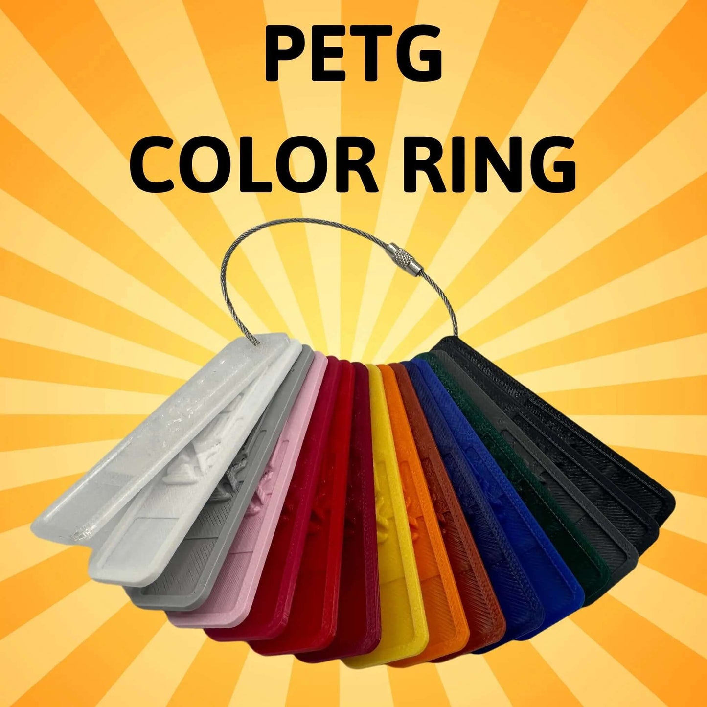 PETG Color Sample Keyring COEX 3D